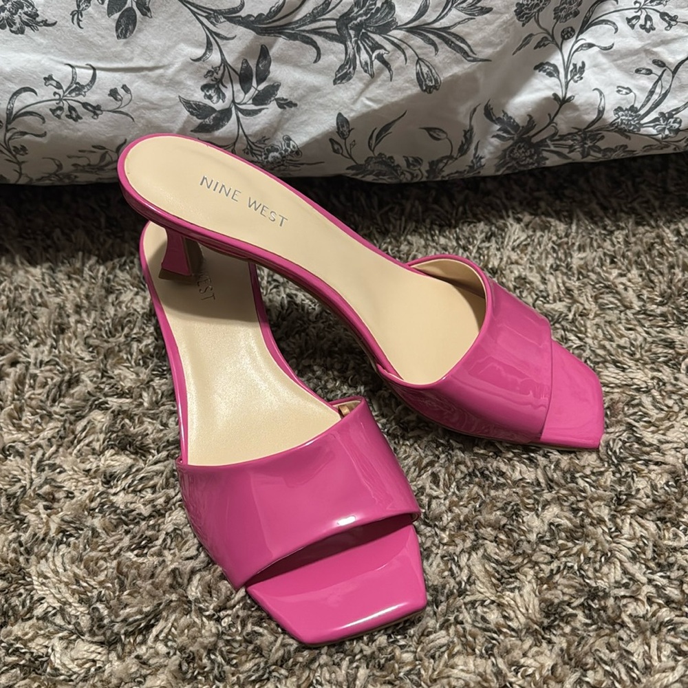 Pink Nine West Kitten Heel